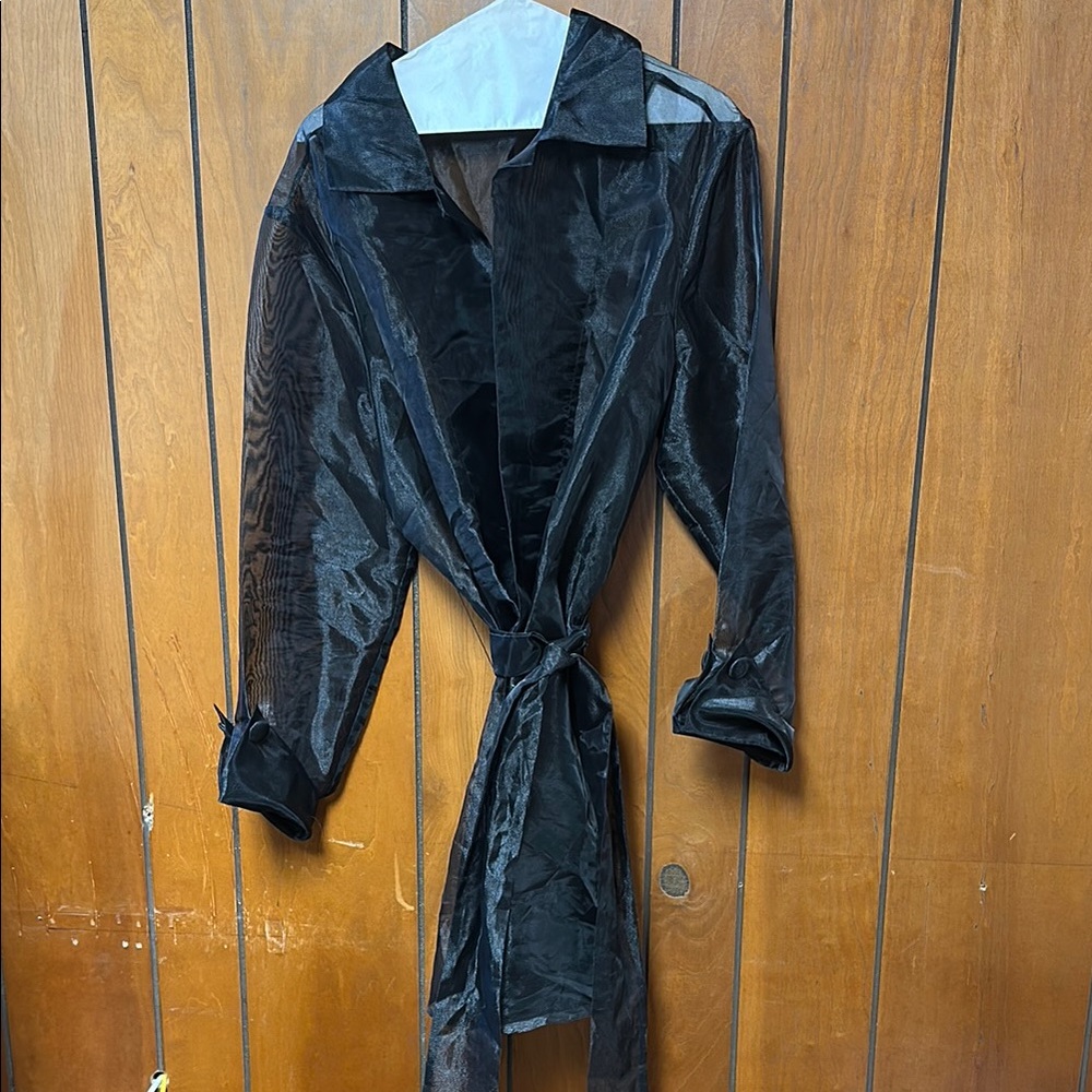 LIKE NEW Tabi Elegant Black Sheer Women's Jacket - Picture 2 of 4